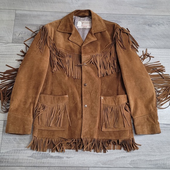 Schott NYC Other - 🤠Vintage 70's Schott NYC Rancher Suede Fringe Western Jacket Mens 42 Made USA